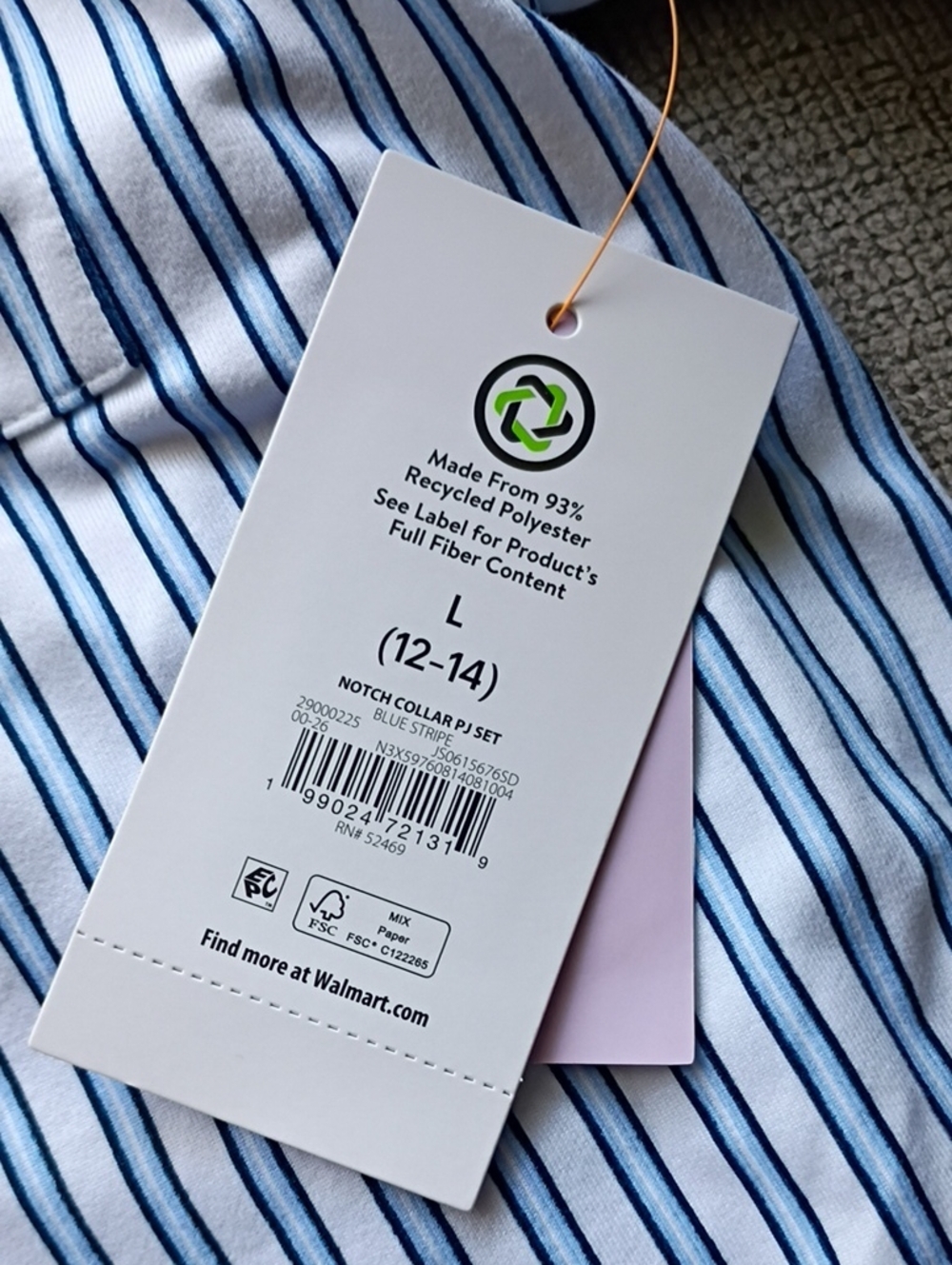 NWT Joyspun Classic Stripe PJ Set - Picture 2 of 4
